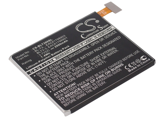 LG F100 F100K F100L Tabletin Akku