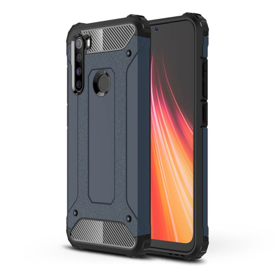 Armour Guard Xiaomi Redmi Note 8 kuoret - Tummansininen