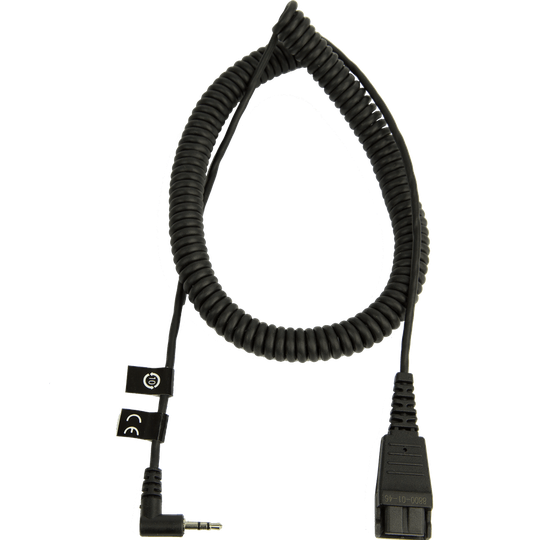 JABRA QD Cord To 2.5mm Pin Plug Coiled