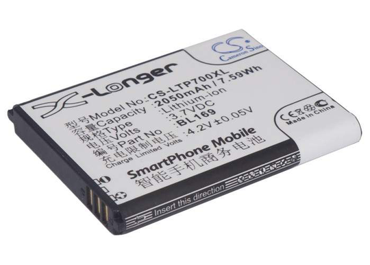 Lenovo A789 P70 S560 akku 2050 mAh