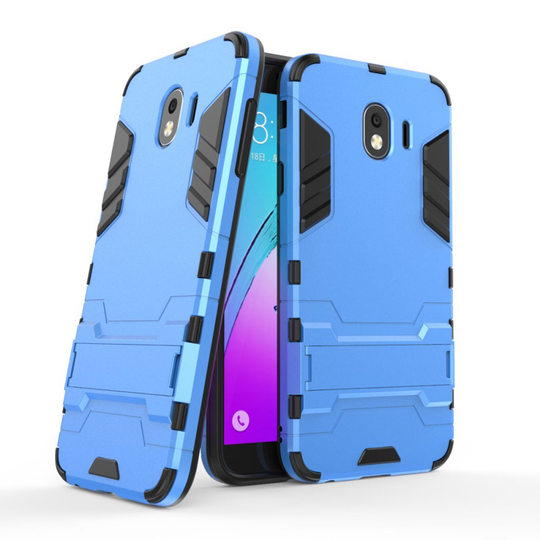 Samsung Galaxy J4 (2018) hieno guard combo suojakotelo - Vaaleansininen