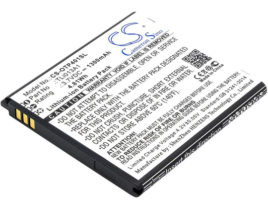 Alcatel One Touch Pixi 4 3.5 OT-4017 OT-4017A akku 1300mAh