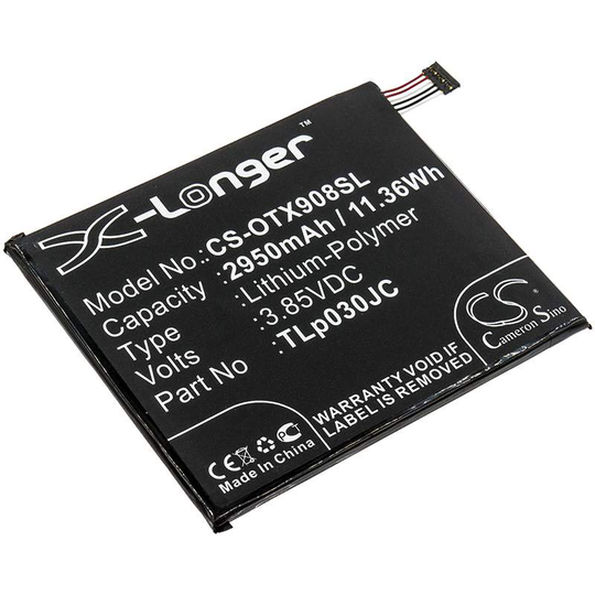 Alcatel 3C 3C Dual SIM 3C Dual SIM 3G akku 2950mAh
