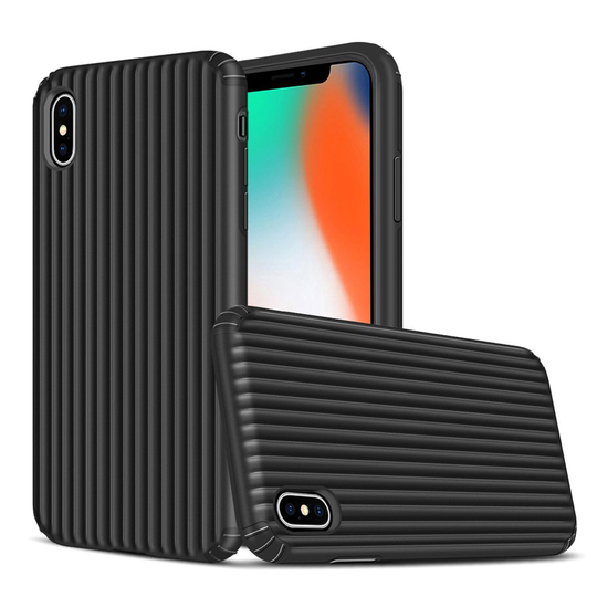 iPhone XS suitcase shape hybrid case - Black