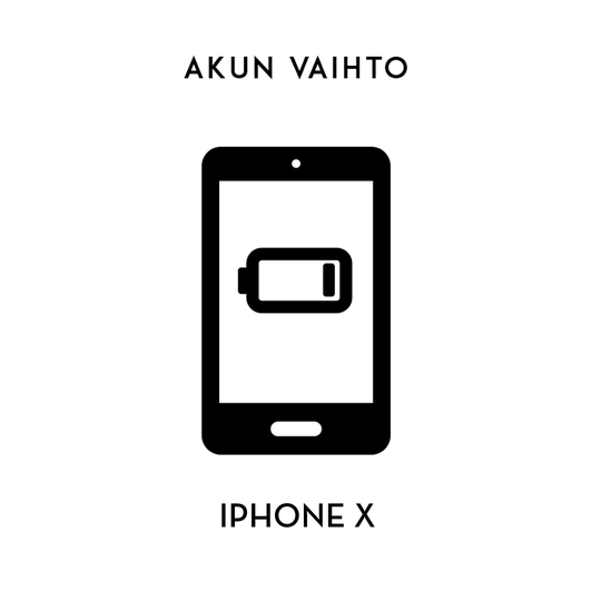 iPhone X akun vaihto