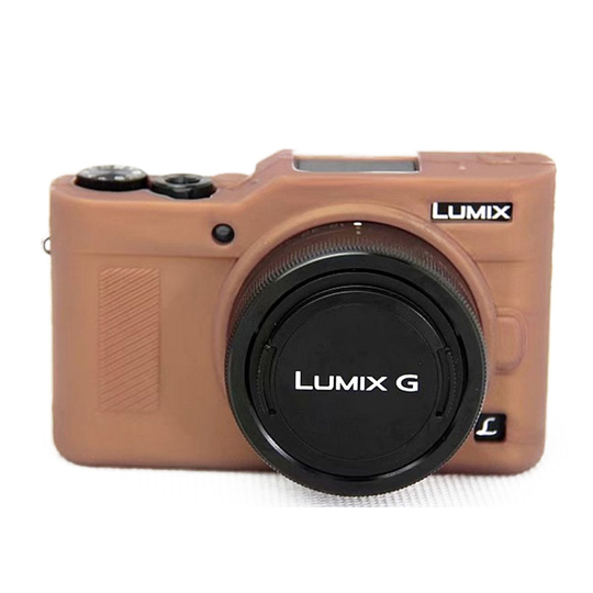 Panasonic Lumix DC-GF9 Joustava Pehmeä Silikooni Kameran Suoja Kuori - Kahvi