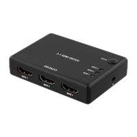 DELTACO HDMI-kytkin 3 sisääntuloa ja 1 ulostulo