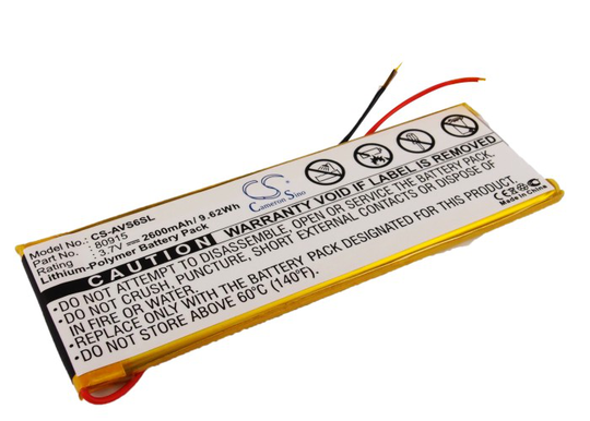 Archos 5 250GB MP3-Soittimen Akku
