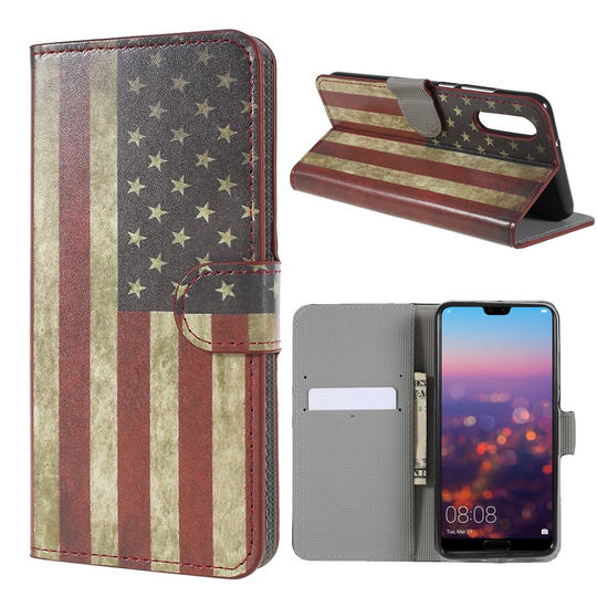 Huawei P20 uniikki suojakotelo - USA lippu