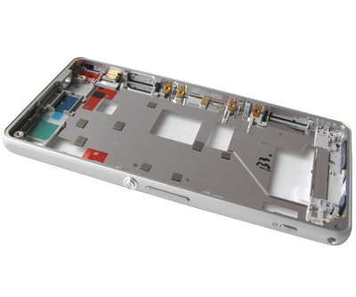 kehys kansi Sony D5503 Xperia Z1 Compact - valkoinen