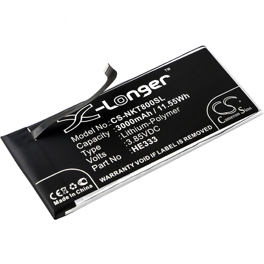 Nokia 8 Sirocco yhteensopiva akku 3000 mAh