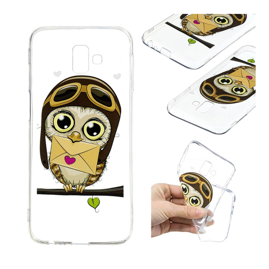 Samsung Galaxy J6 Plus (2018) kuviollinen pehmeä takasuoja kuori silikooni muovista - Posti Pöllö