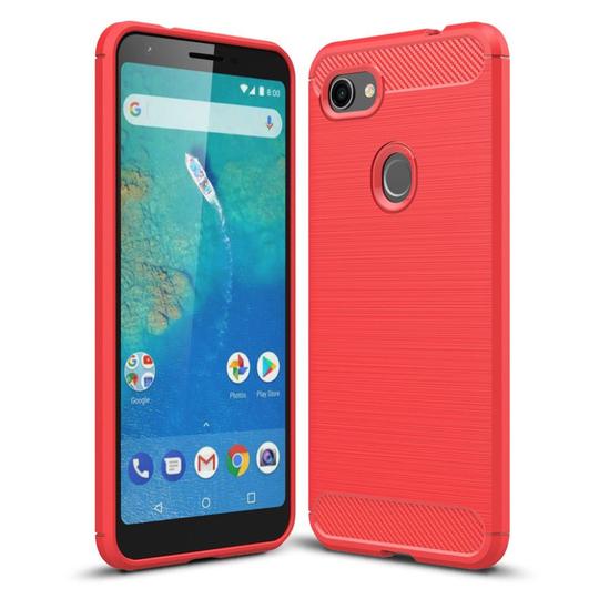 Carbon Flex Google Pixel 3a XL kuoret - Punainen