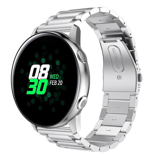 Samsung Galaxy Watch Active stainlees steel watch band - Silver