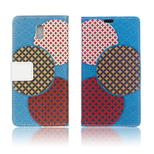 Samsung Galaxy J5 (2017) vintagetyylinen nahkakotelo - Saumaton ympyrä