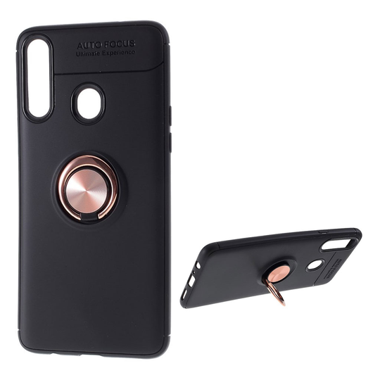 Ringo Samsung Galaxy A20s kuoret - Musta / ruusukulta