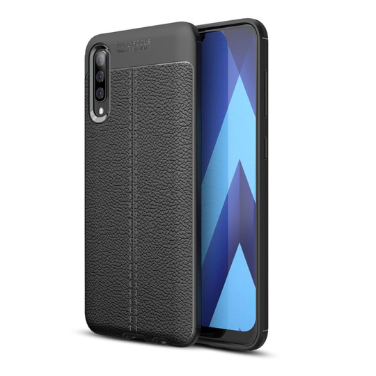 Samsung Galaxy A50 litchi case - Black