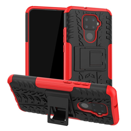 Offroad Huawei Mate 30 Lite kuoret - Musta / Punainen