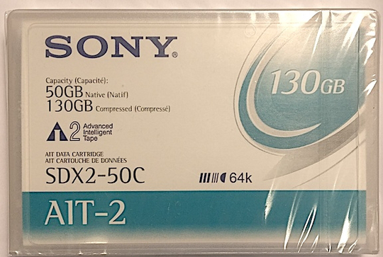 Sony AIT DATA CARTRIDGE SDX2-50C 50GB / 130GB