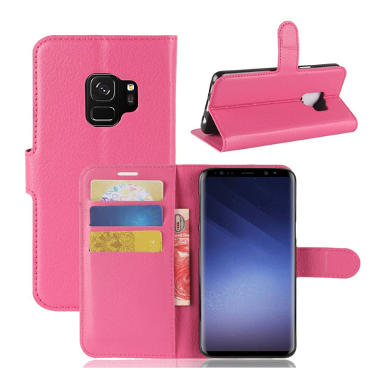 Samsung Galaxy S9 litsipintainen lompakkokotelo - Rose