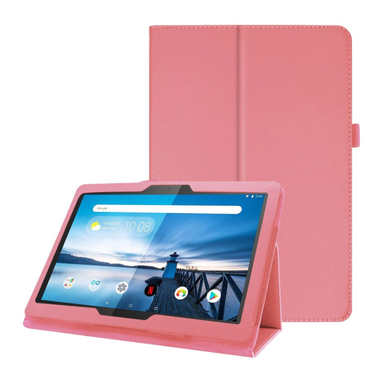 Lenovo Tab P10 litsi nahkainen suojakotelo - Pinkki