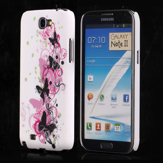 Valentine (Mustat Perhoset) Samsung Galaxy Note 2 Suojakuori
