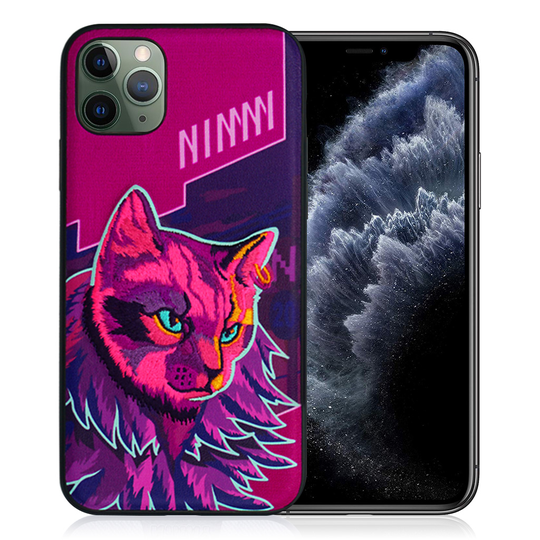 Nimmy Remix iPhone 11 Pro Embroidered Cover - Magenta