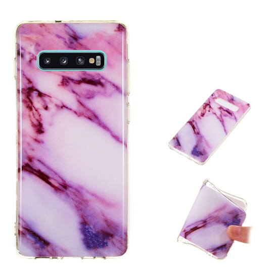 Samsung Galaxy S10 Plus marmori kuosinen pehmeä suojakotelo - Malli A
