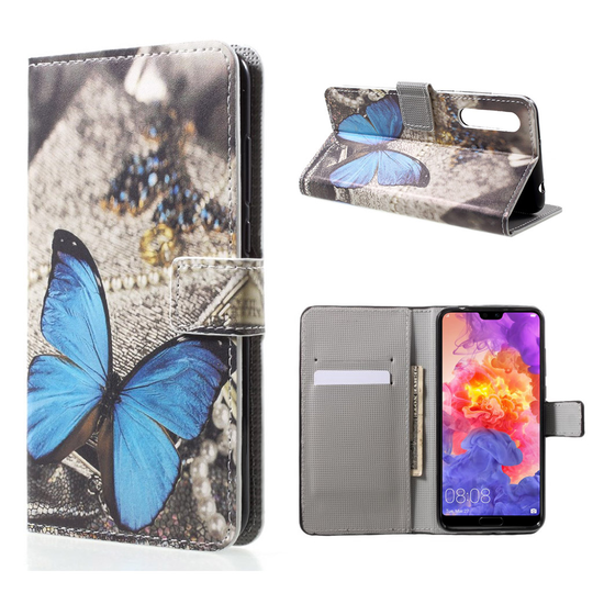 Huawei P20 Pro ainutlaatuinen suojakotelo - Sininen perhonen