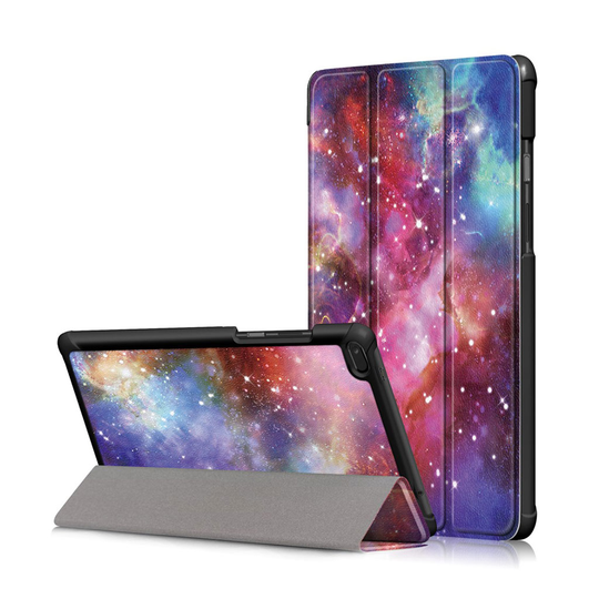 Lenovo Tab E8 synteetti nahkainen tablettu suojakuori kuviolla - Avaruus
