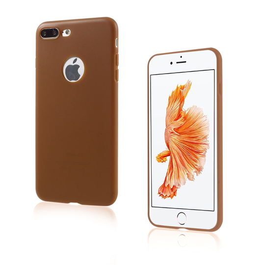 Nordgren Phone 7 Plus / 8 Plus Erittäin Ohut Joustava Kuori - Ruskea