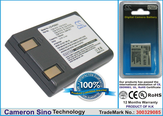 Panasonic CGA-S101 CGA-S101A CGA-S101A/1B CGA-S101E CGA-S101E/1B CGA-S101SE CGR-S101A DMW-BC7 yhteensopiva akku 700 mAh