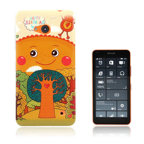 Westergaard Microsoft Lumia 640 Kuori - Sarjakuva Aurinko Ja Puita