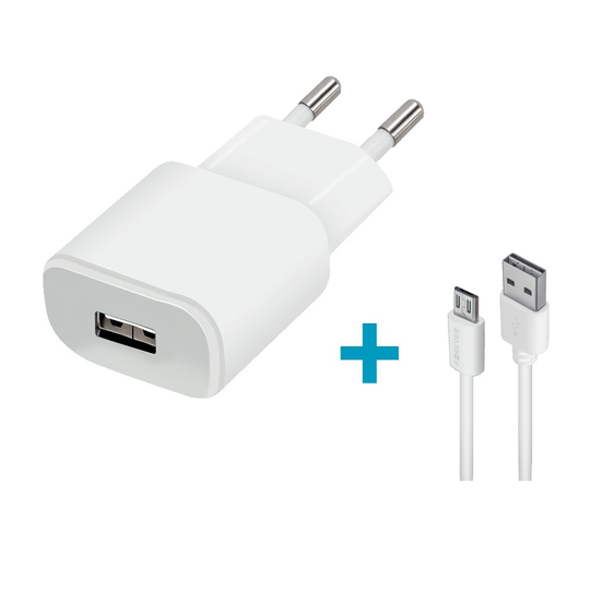 Forever TC-01 Laturi 2A + micro USB -latauskaapeli valkoinen