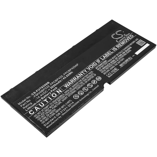 Fujitsu Lifebook T904 Lifebook T904U LifeBook T935 akku 3050mAh