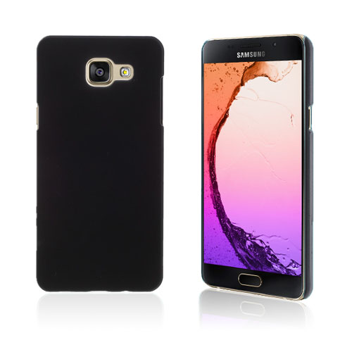 Samsung Galaxy A5 Sm-A510f (2016) Kumi Päällystetty Kova Muovikuori - Musta