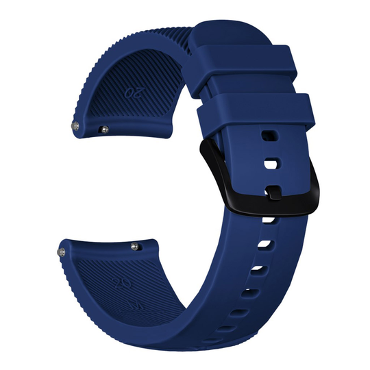 Samsung Galaxy Watch Active twill silicone watch band - Dark Blue