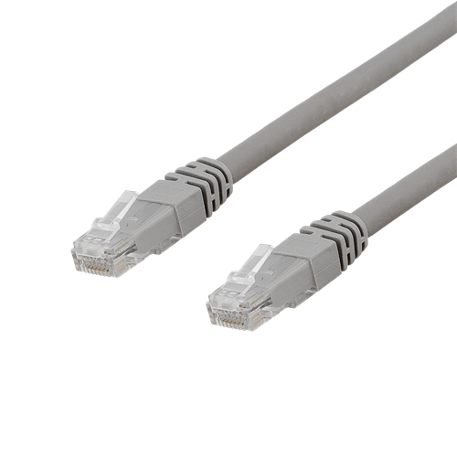 U/UTP Cat6a Laitekaapeli, 0,3m, 500MHz, Delta-sertifioitu, LSZH, Harmaa