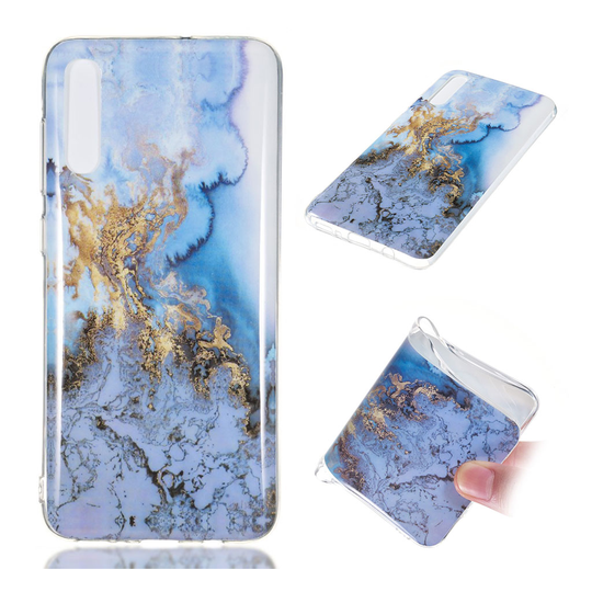 Samsung Galaxy A70 simple marble pattern case - Style F