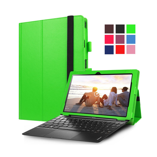 Amdrup Lenovo Miix 310 Litsi Nahkakotelo - Vihreä