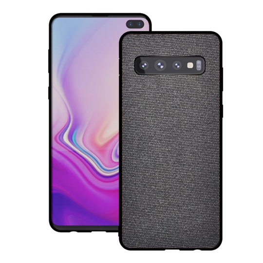 Samsung Galaxy S10 cloth coated case - Dark Grey