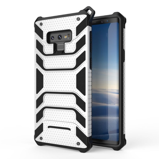 Samsung Galaxy Note9 ANGIBABE Spider Sarja Hämähäkki Hybriidi Muovinen Takasuoja Kuori - Hopea