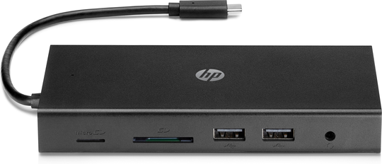 Travel Hub Portreplikator, USB-C, VGA, HDMI, Europa