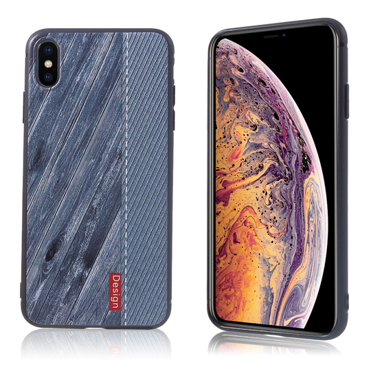 iPhone Xs Max stereoskooppi kuviollinen silikooni muovinen pehmeä takausoja kuori - Tyyli E