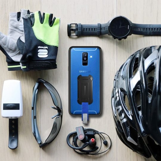 Armor-X BX3 Iskunkestävä suojakotelo Samsung Galaxy A6+ läpinäkyvä / musta