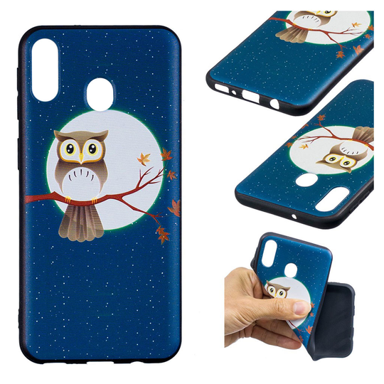 Imagine Samsung Galaxy M20 kuoret - Pöllö Oksalla