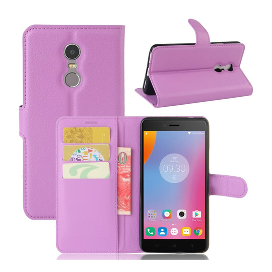 Lenovo K6 Note litsitekstuurinen suojakotelo - Violetti