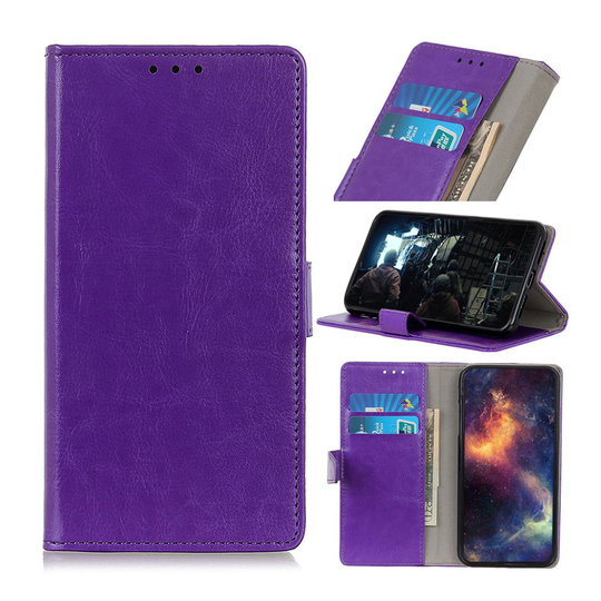Crazy Horse Nokia 1 Plus leather case - Purple