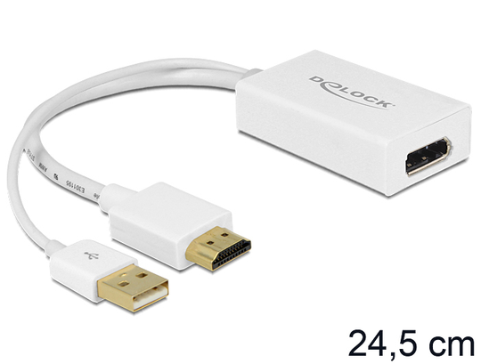 This Adapter By Delock Enables The Connection Of An DisplayPort Monitor To The System Via A Free HDM