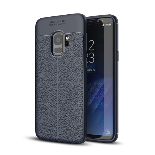 Samsung Galaxy S9 litsipintainen suojakuori - Tummansininen